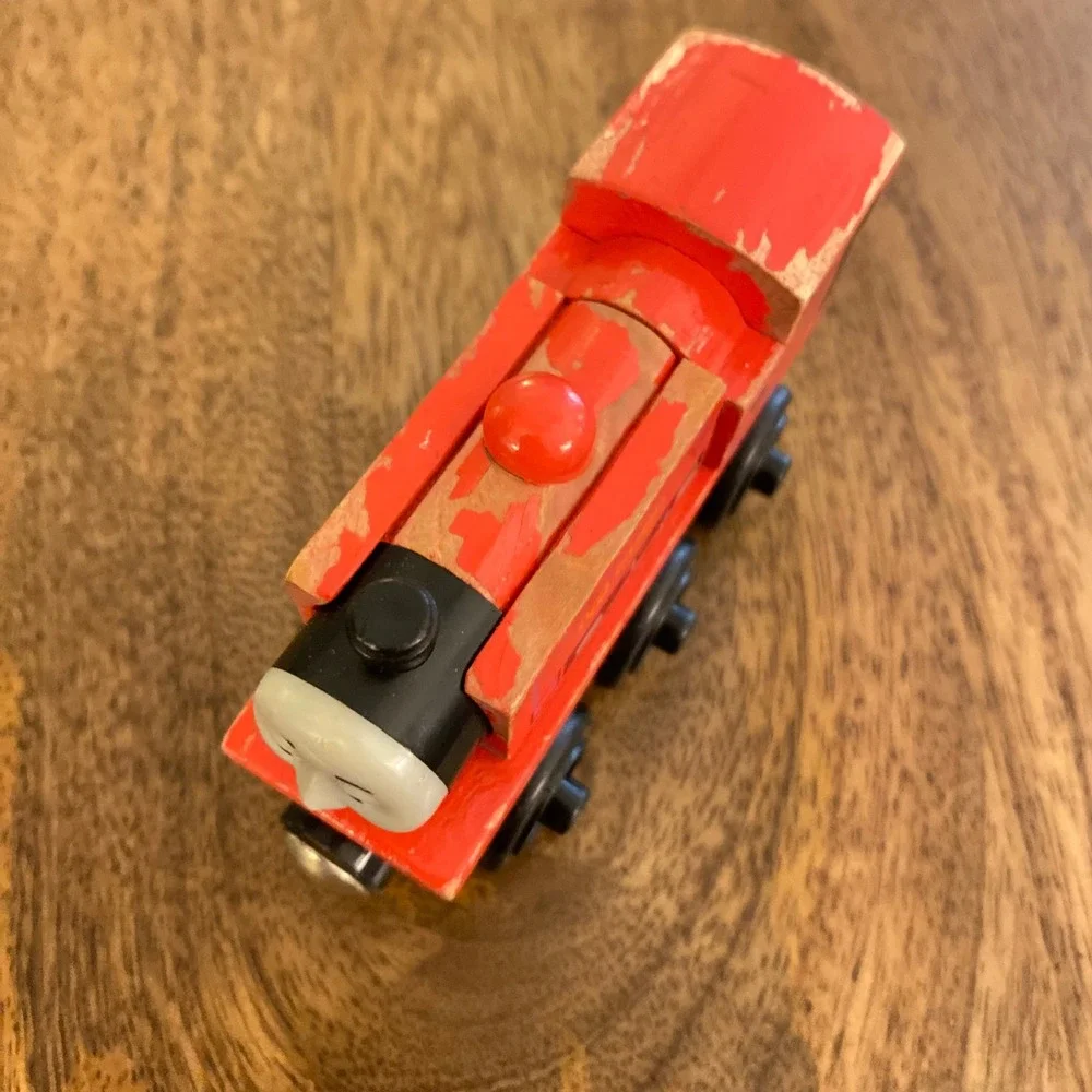 Thomas & Friends‎ Wooden Railway Ivo Hugh Red Train Engine Number 7 2003 Rare